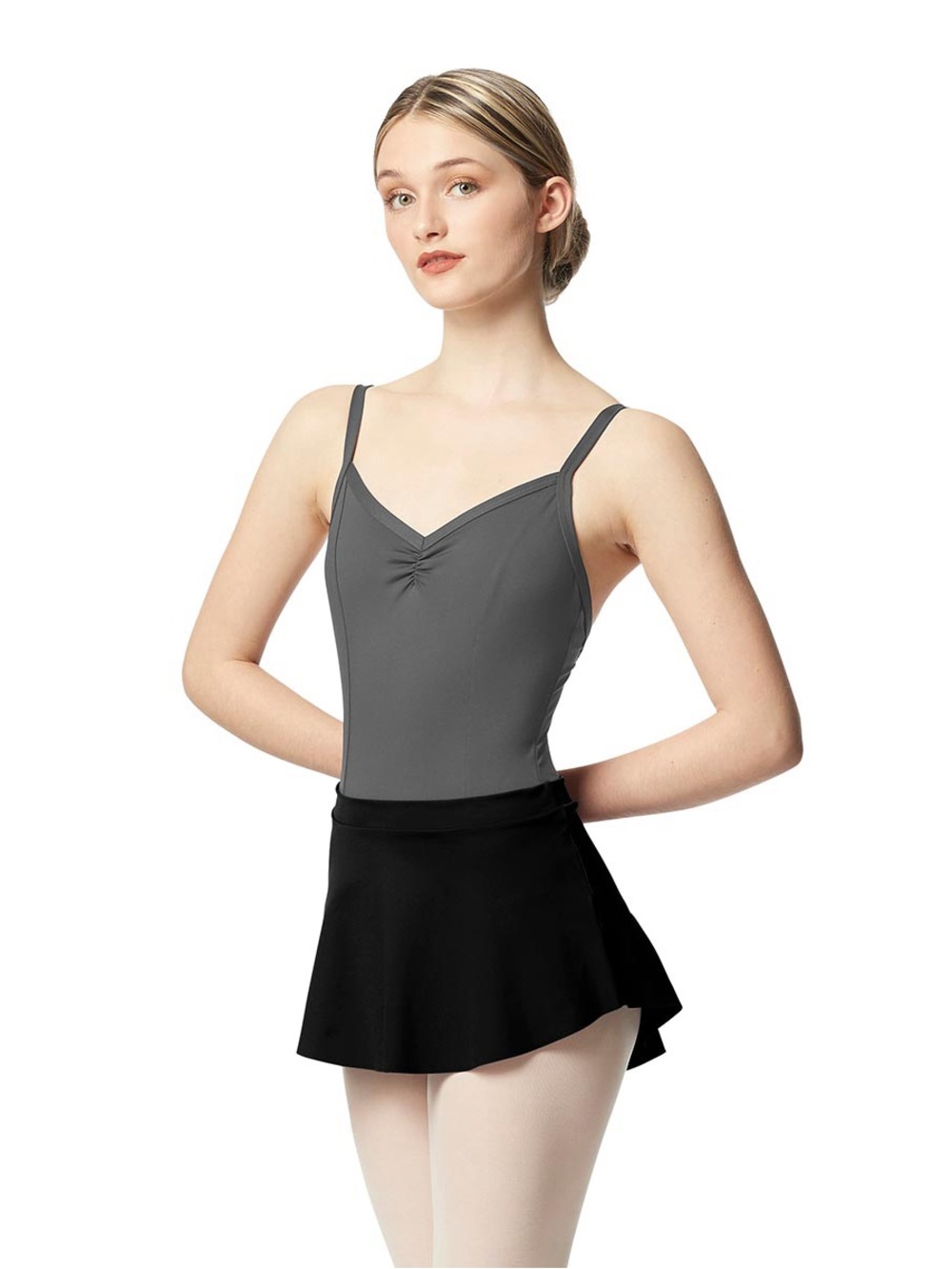 NWOT LULLI DANCEWEAR Ksenia Pull On Stretch Stretchy Tulip Skater Skate Skirt S